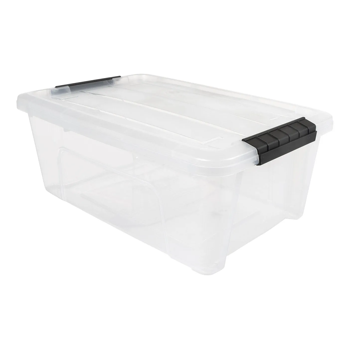 13.5 Qt. (3.3 Gal.) Clear Latch Box, Stackable Plastic Storage Bins with Lids, Set of 6