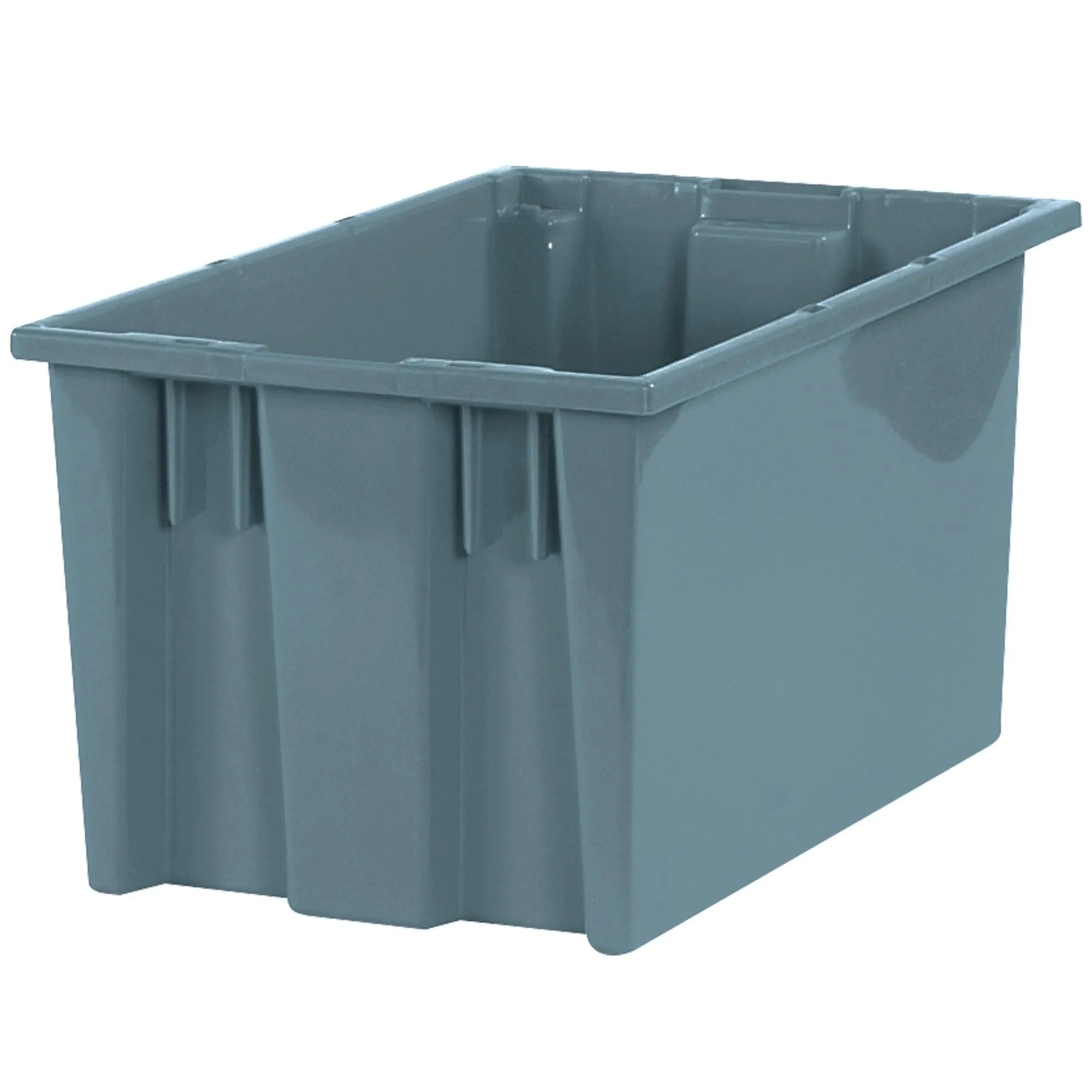 16 x 10 x 8 7/8" Gray Stack & Nest Containers