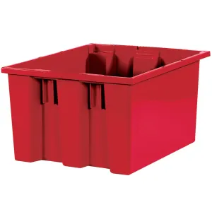 17 x 14 1/2 x 9 7/8" Red Stack & Nest Containers