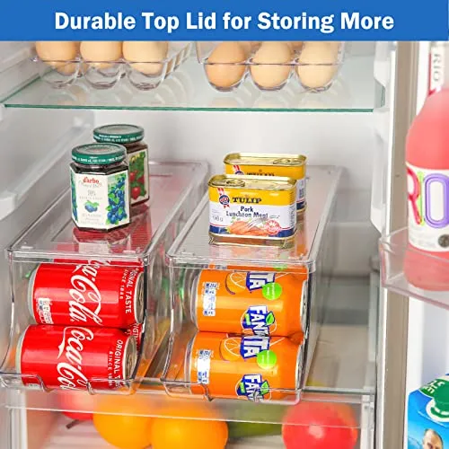 (2 Pack) Soda Can Organizer Dispenser for Refrigerator | Puricon