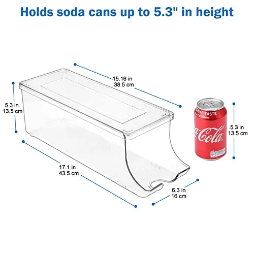 (2 Pack) Soda Can Organizer Dispenser for Refrigerator | Puricon