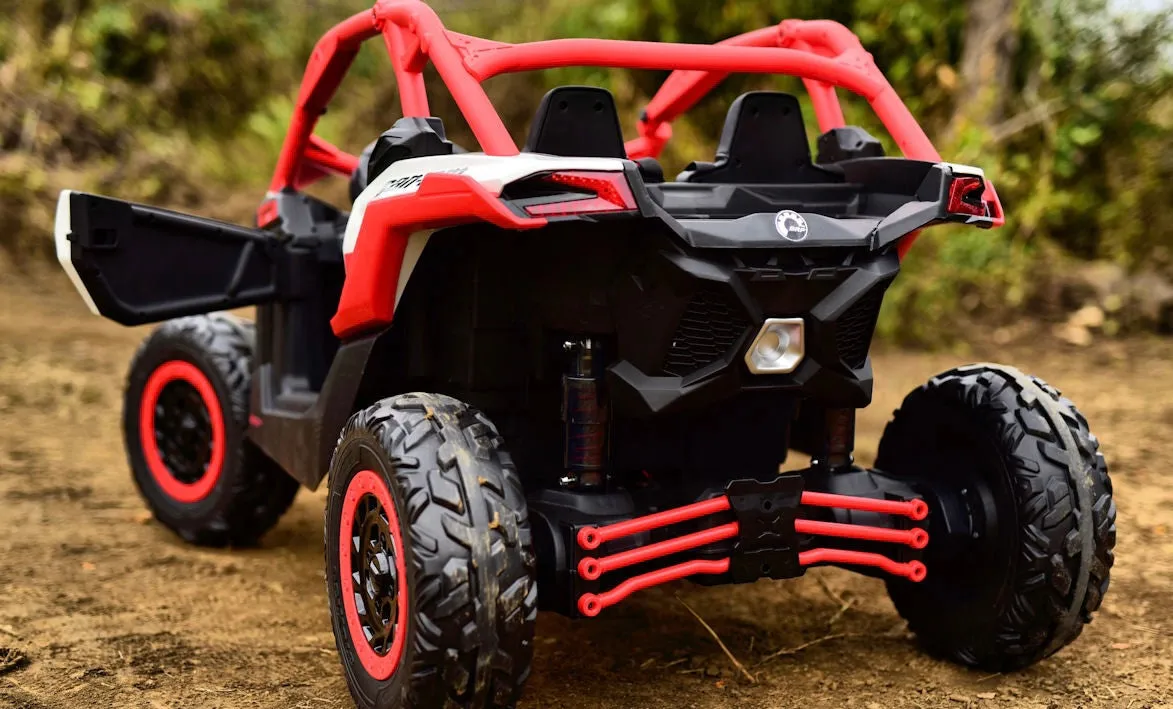 2025 | 2x24V Licensed CAN AM RS Maverick UTV Kids' Ride-On Car Large 2 Seater Buggy | 4x4 Upgraded | Leather Seats | Rubber Tires |  800Watts | Remote