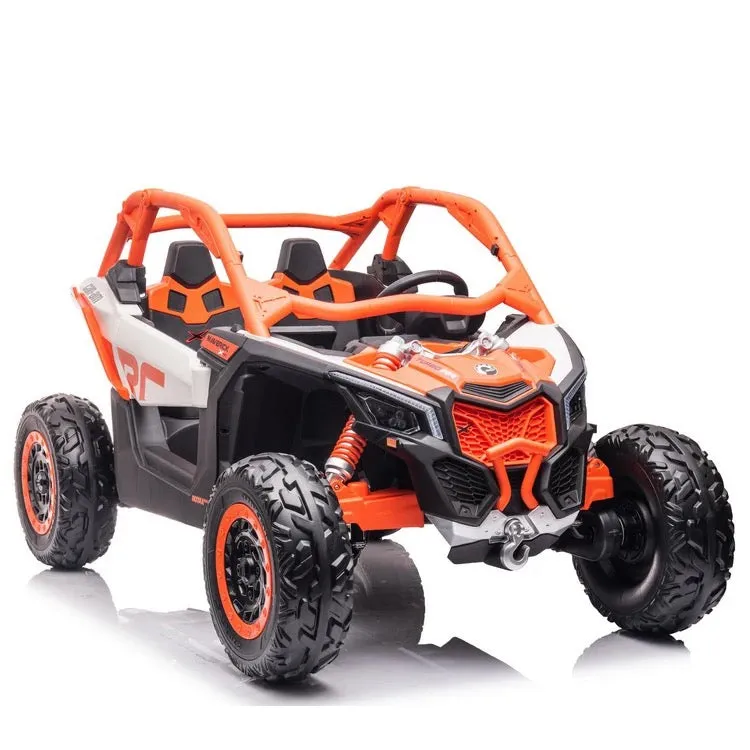 2025 | 2x24V Licensed CAN AM RS Maverick UTV Kids' Ride-On Car Large 2 Seater Buggy | 4x4 Upgraded | Leather Seats | Rubber Tires |  800Watts | Remote