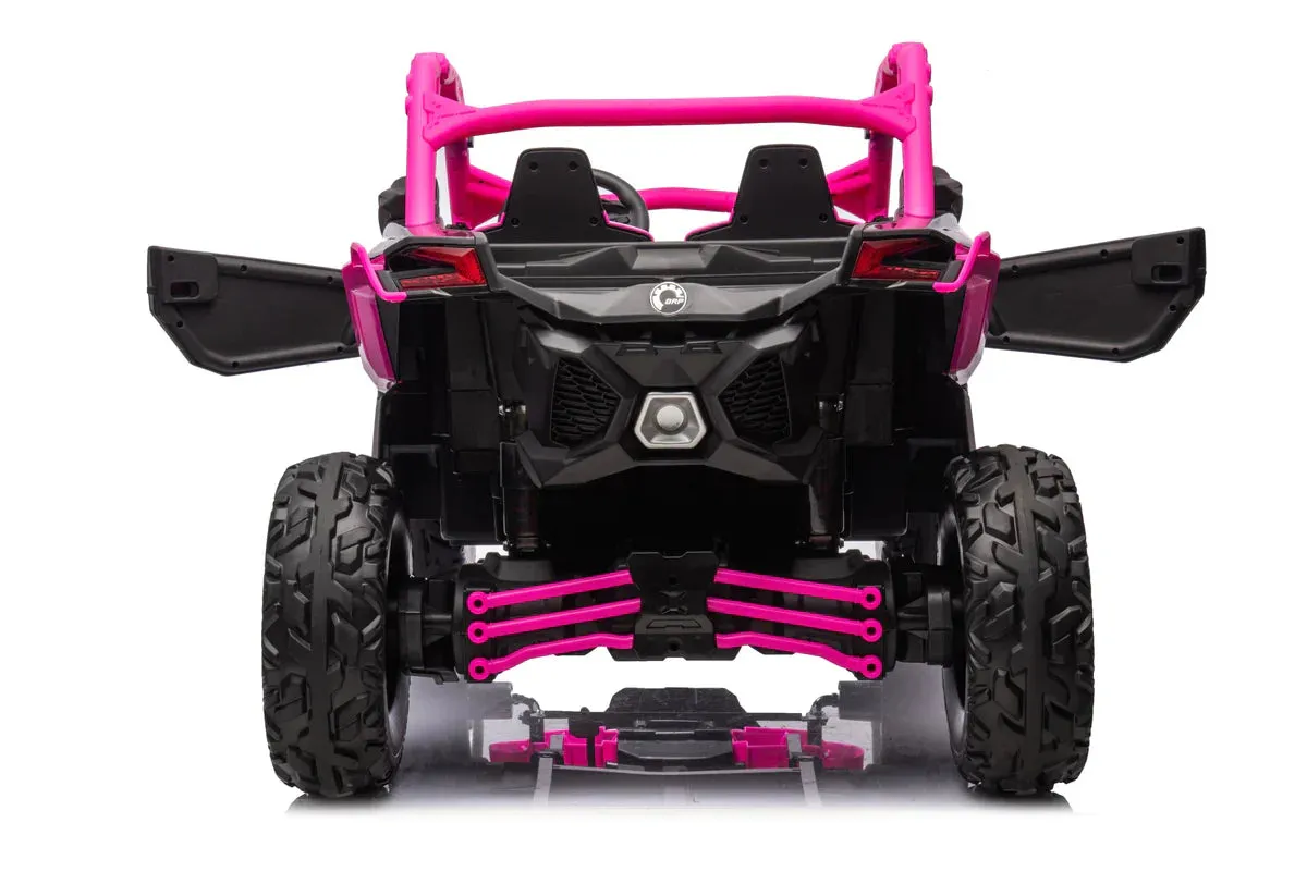 2025 | 2x24V Licensed CAN AM RS Maverick UTV Kids' Ride-On Car Large 2 Seater Buggy | 4x4 Upgraded | Leather Seats | Rubber Tires |  800Watts | Remote