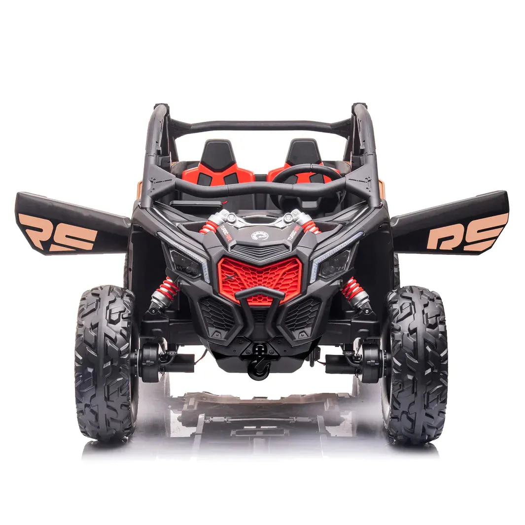 2025 | 2x24V Licensed CAN AM RS Maverick UTV Kids' Ride-On Car Large 2 Seater Buggy | 4x4 Upgraded | Leather Seats | Rubber Tires |  800Watts | Remote