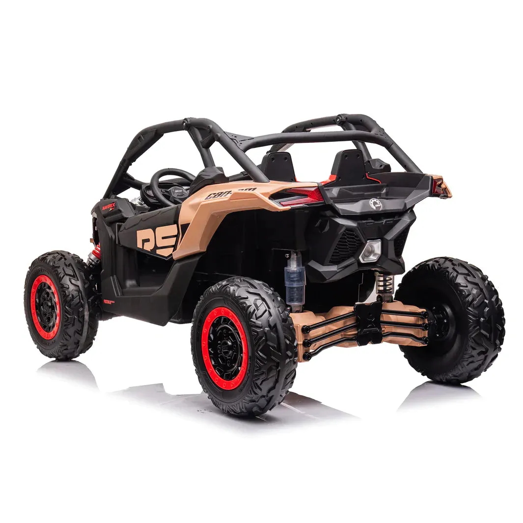 2025 | 2x24V Licensed CAN AM RS Maverick UTV Kids' Ride-On Car Large 2 Seater Buggy | 4x4 Upgraded | Leather Seats | Rubber Tires |  800Watts | Remote