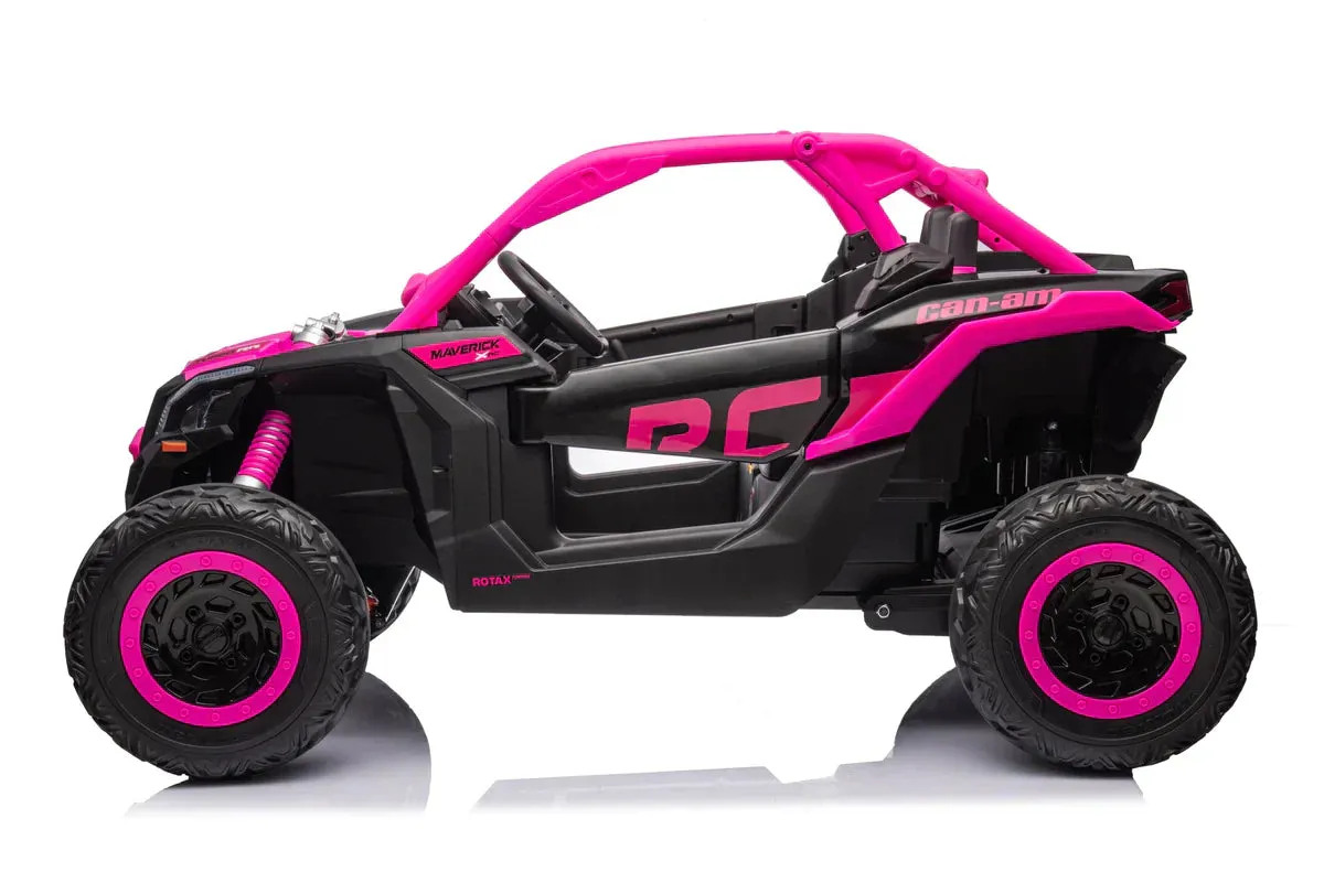 2025 | 2x24V Licensed CAN AM RS Maverick UTV Kids' Ride-On Car Large 2 Seater Buggy | 4x4 Upgraded | Leather Seats | Rubber Tires |  800Watts | Remote