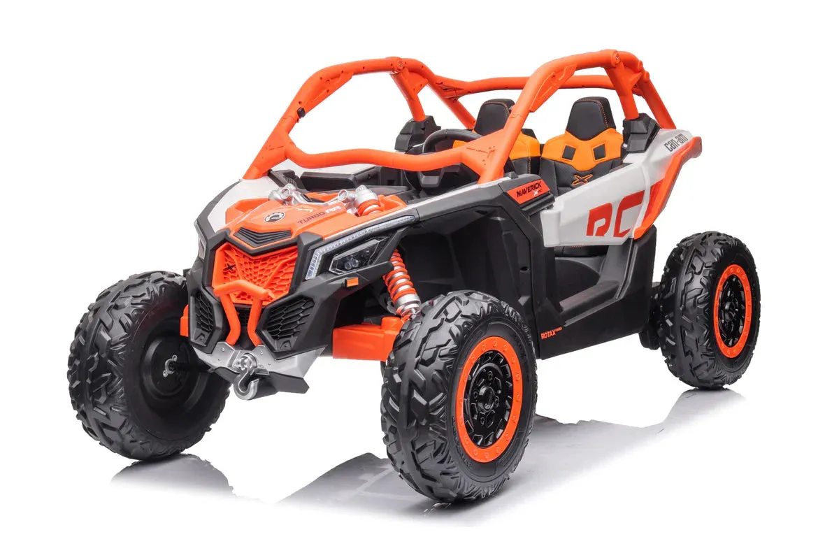 2025 | 2x24V Licensed CAN AM RS Maverick UTV Kids' Ride-On Car Large 2 Seater Buggy | 4x4 Upgraded | Leather Seats | Rubber Tires |  800Watts | Remote