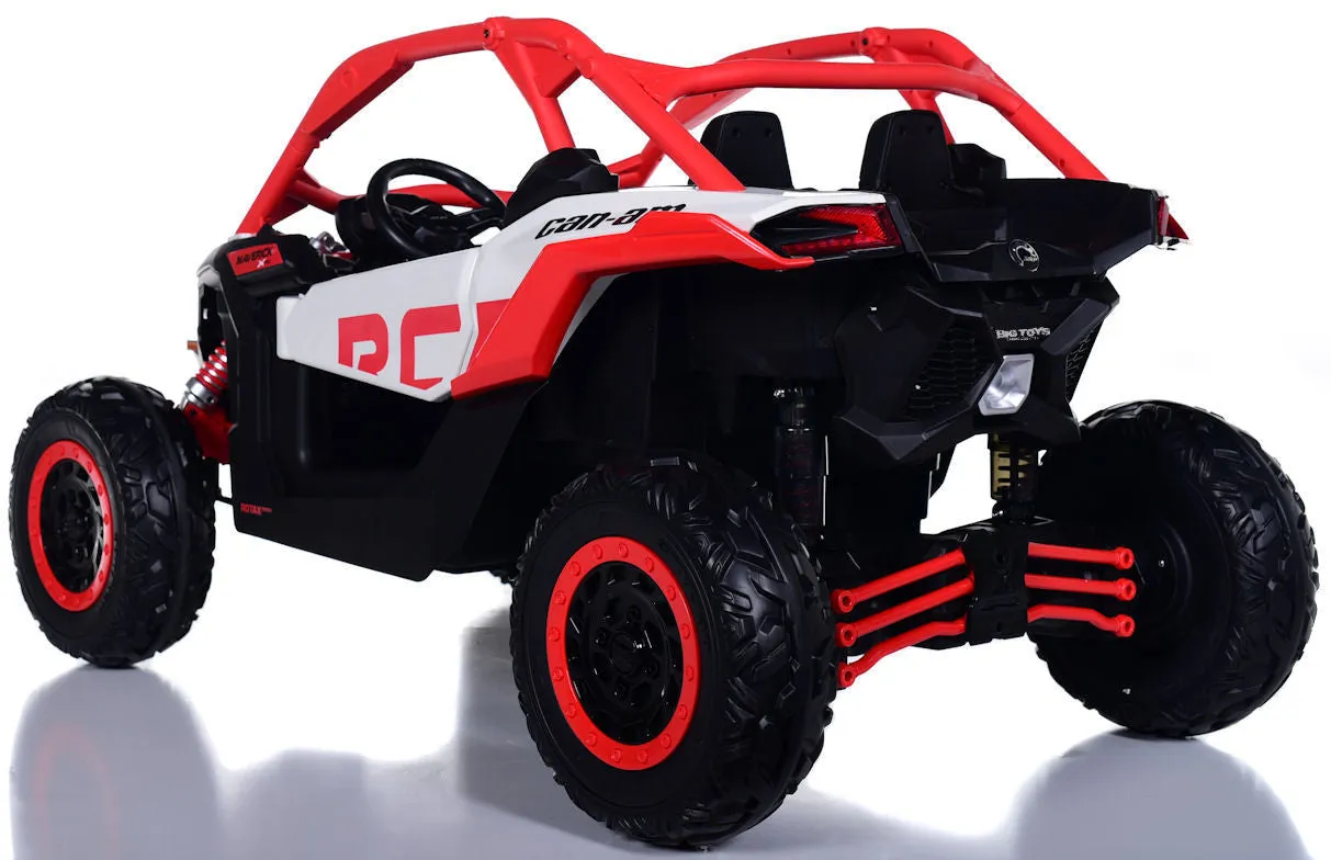 2025 | 2x24V Licensed CAN AM RS Maverick UTV Kids' Ride-On Car Large 2 Seater Buggy | 4x4 Upgraded | Leather Seats | Rubber Tires |  800Watts | Remote