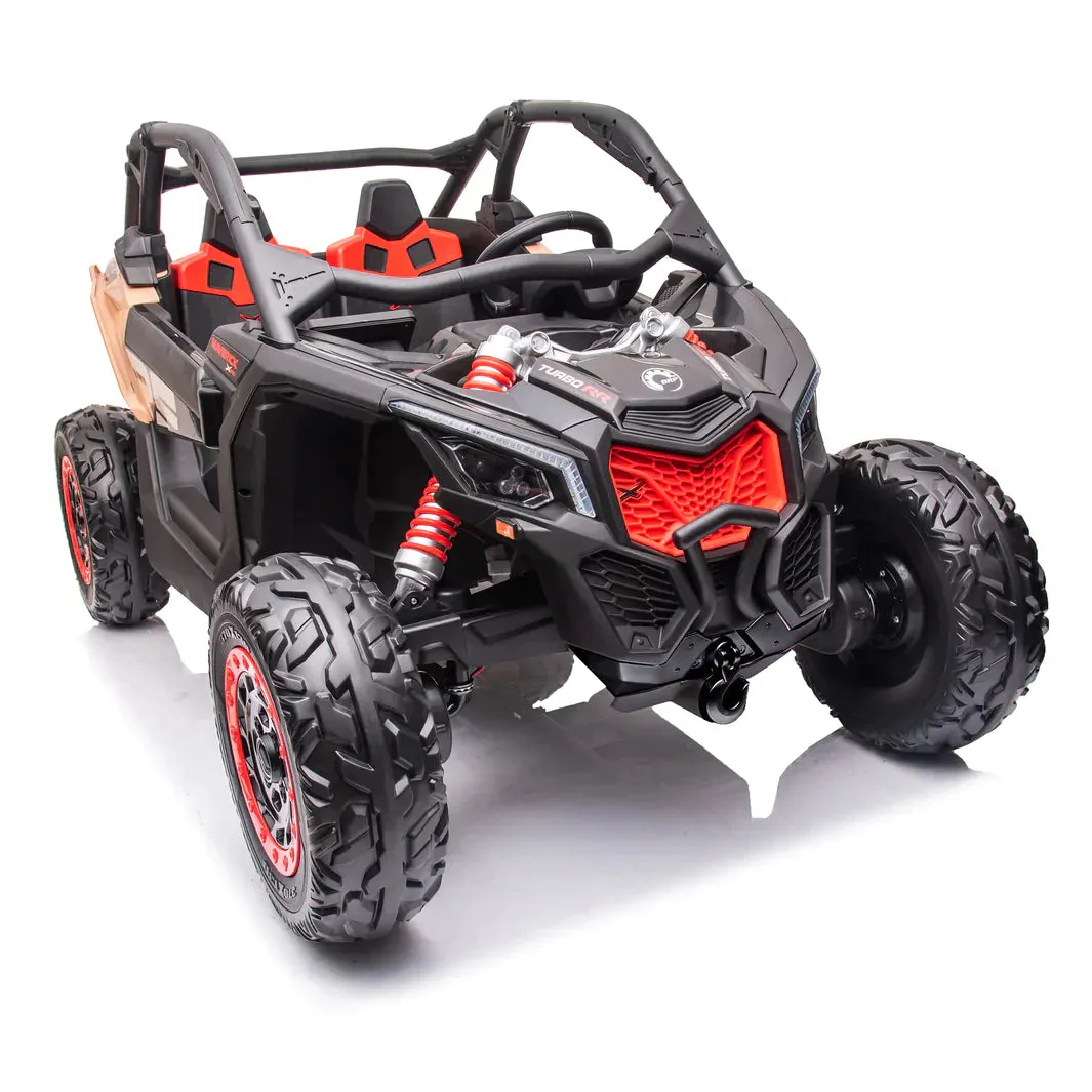 2025 | 2x24V Licensed CAN AM RS Maverick UTV Kids' Ride-On Car Large 2 Seater Buggy | 4x4 Upgraded | Leather Seats | Rubber Tires |  800Watts | Remote