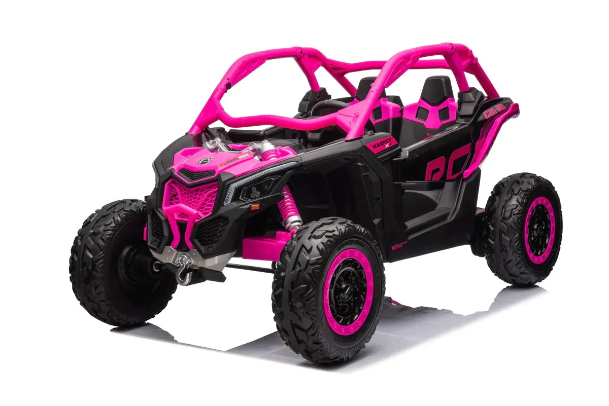 2025 | 2x24V Licensed CAN AM RS Maverick UTV Kids' Ride-On Car Large 2 Seater Buggy | 4x4 Upgraded | Leather Seats | Rubber Tires |  800Watts | Remote