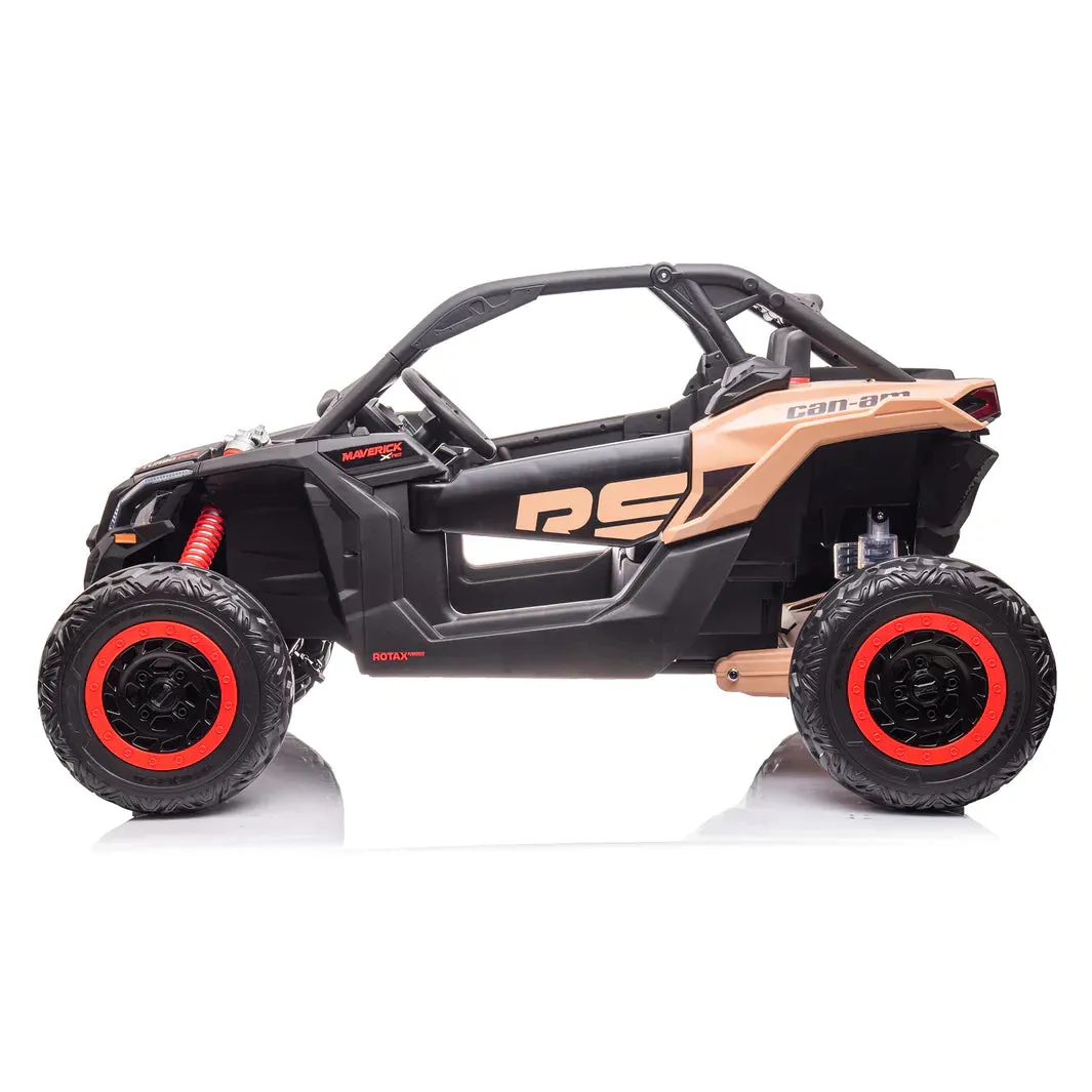 2025 | 2x24V Licensed CAN AM RS Maverick UTV Kids' Ride-On Car Large 2 Seater Buggy | 4x4 Upgraded | Leather Seats | Rubber Tires |  800Watts | Remote