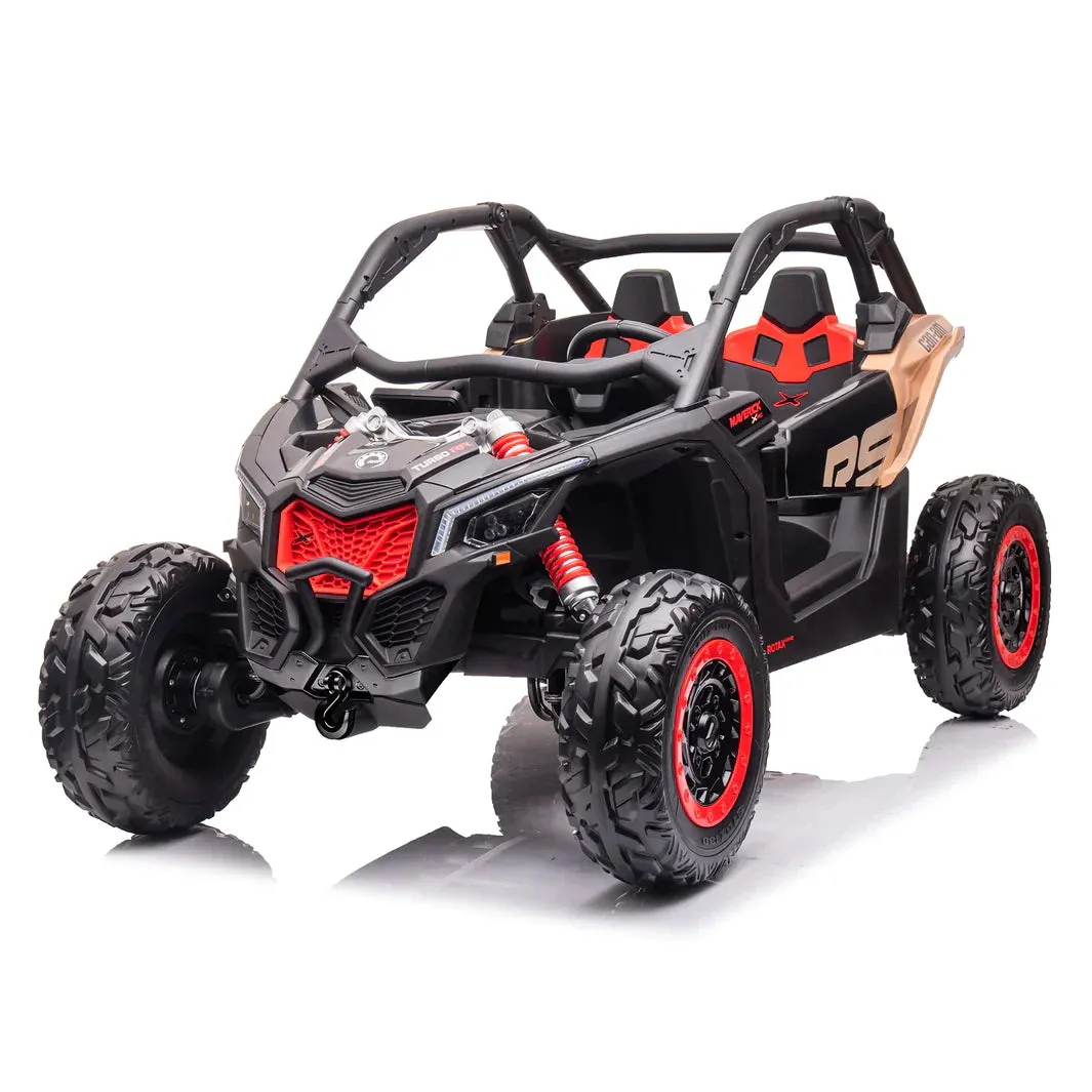 2025 | 2x24V Licensed CAN AM RS Maverick UTV Kids' Ride-On Car Large 2 Seater Buggy | 4x4 Upgraded | Leather Seats | Rubber Tires |  800Watts | Remote