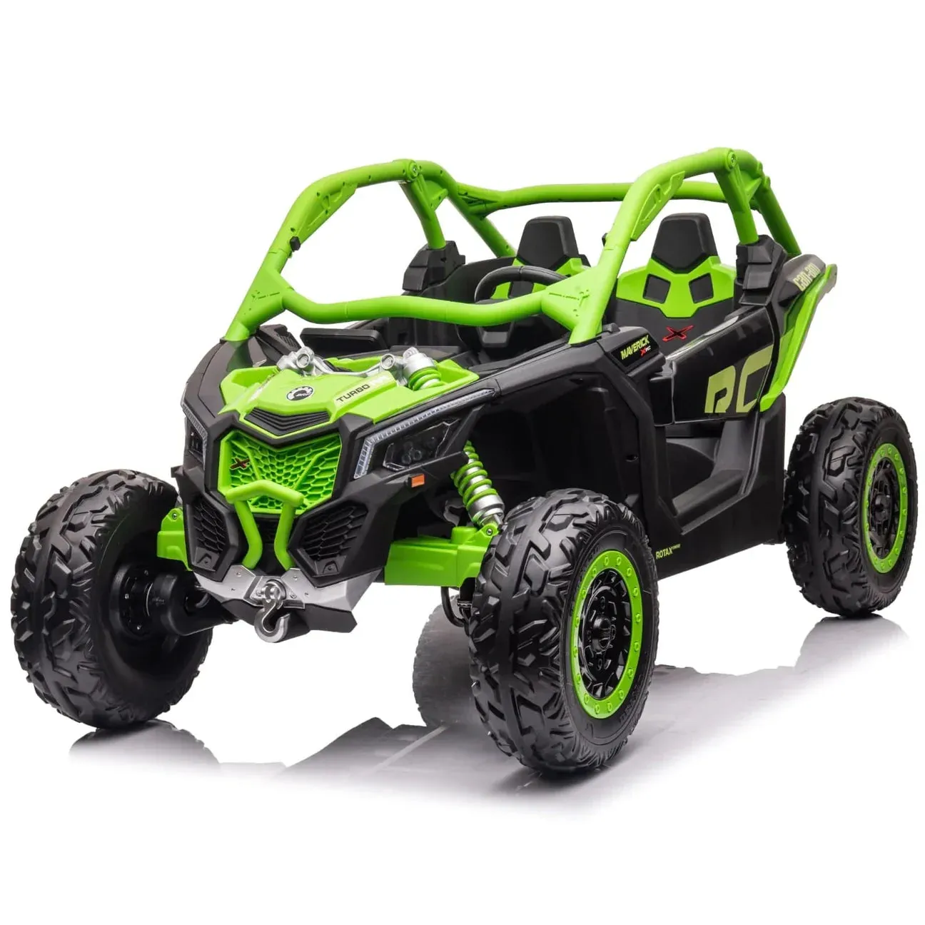 2025 | 2x24V Licensed CAN AM RS Maverick UTV Kids' Ride-On Car Large 2 Seater Buggy | 4x4 Upgraded | Leather Seats | Rubber Tires |  800Watts | Remote