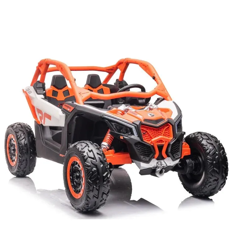 2025 | 2x24V Licensed CAN AM RS Maverick UTV Kids' Ride-On Car Large 2 Seater Buggy | 4x4 Upgraded | Leather Seats | Rubber Tires |  800Watts | Remote