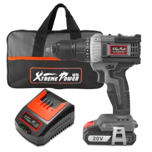 20V Cordless Drill Brushless Driver 2000mAh 500 In-lbs Torque, 22 1 Torque, Ultra Fast Charger 2.0A w/Auxiliary Handle   Bag