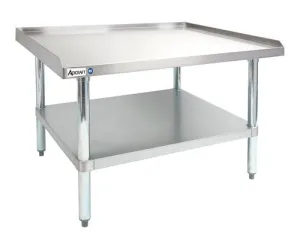 Adcraft ES-3036 Stainless Steel Equipment Stand 30" x 36" x 24" with Galvanized Undershelf & Legs