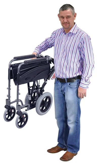 Aidapt Compact Transport Aluminium Wheelchair with VAT