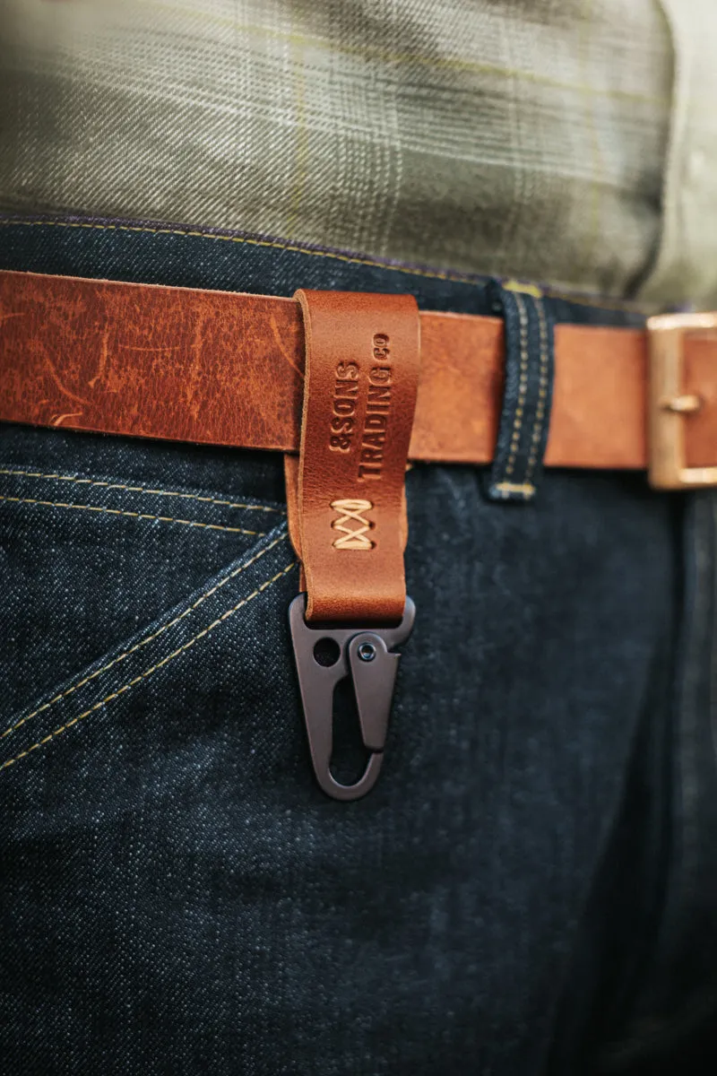 &SONS Short Key Fob Tan