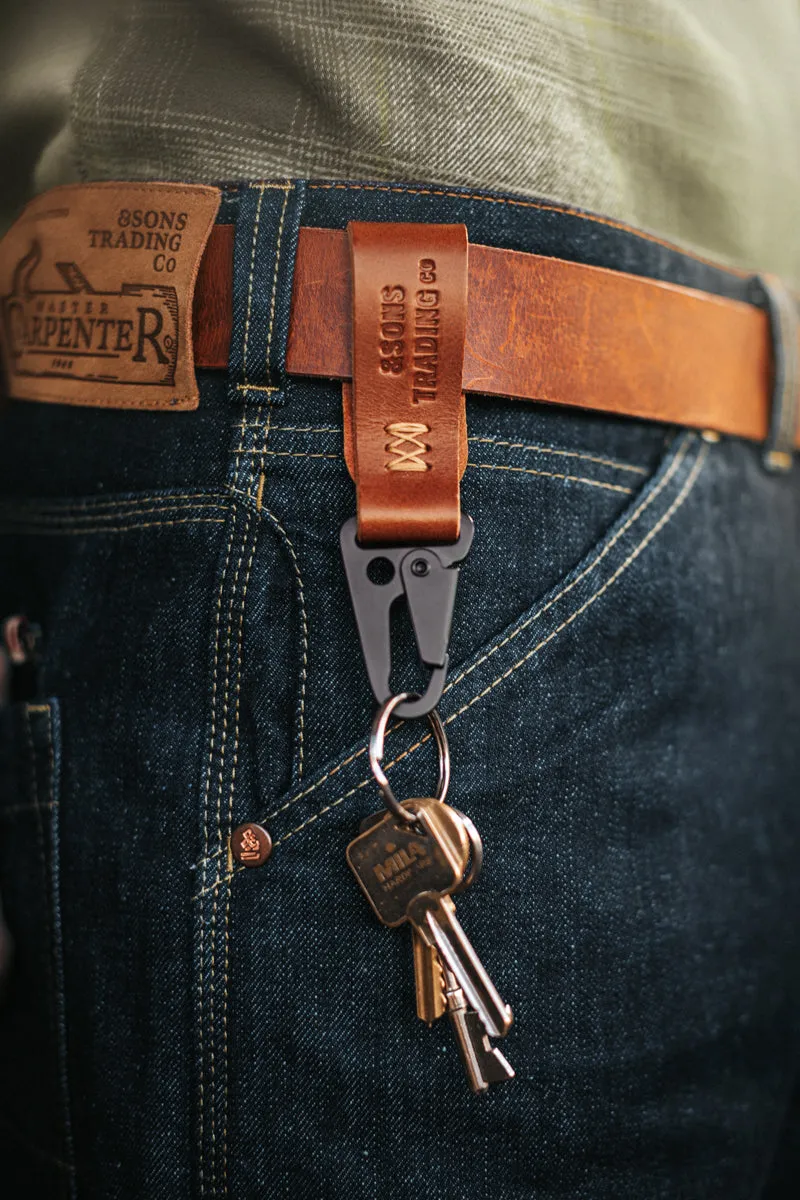 &SONS Short Key Fob Tan