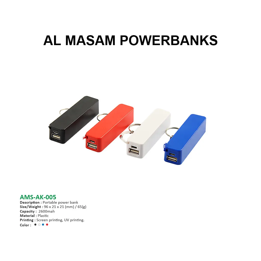 AMS-AK-005 - Portable Power Bank - 2600 mAh