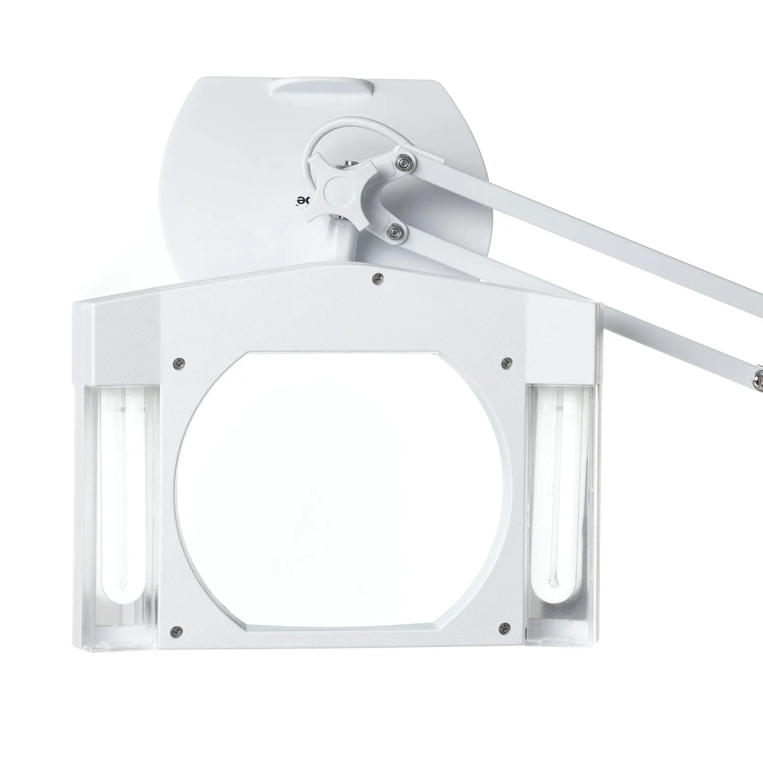 AmScope Heavy-duty 1.75X Magnification Large Rectangular Glass Magnifying Lamp with Adjustable Arm and Desk Clamp