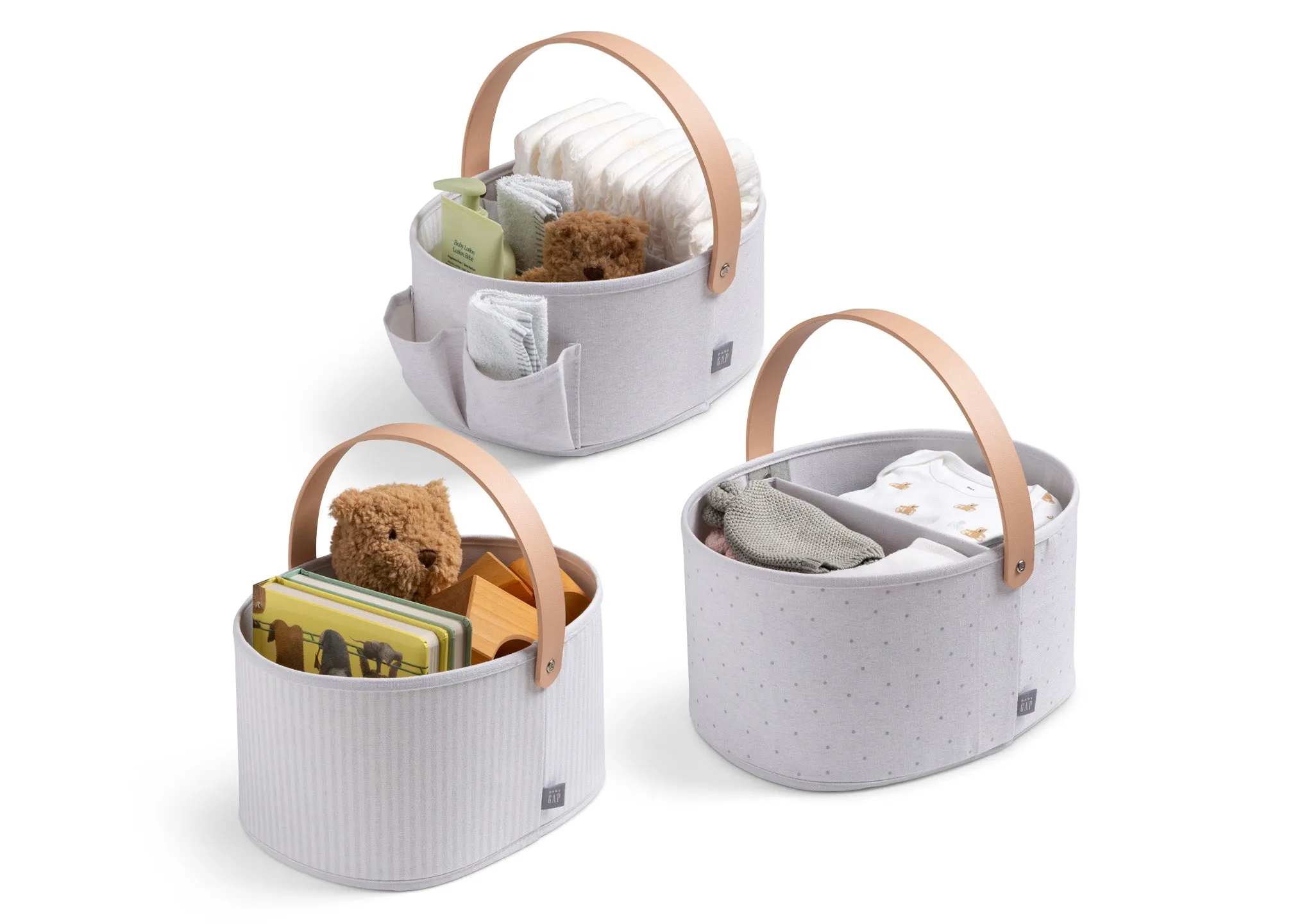 babyGap 3-Pack Nested Fabric Storage Bins with Handles