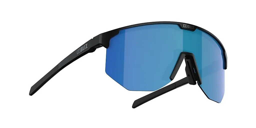 Bliz Hero Sports Unisex Sunglasses Shades Black Frame Brown/Blue lens