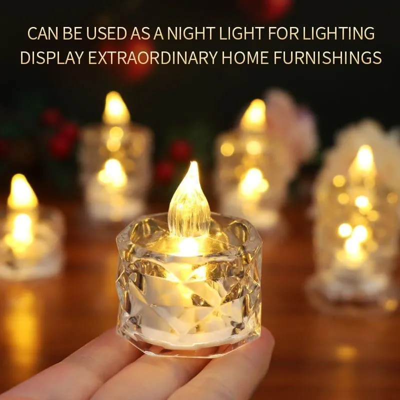 Bluedeal LED Electric Candle Light for Home Decoration Flameless LED Candles for Diwali Birthday Decoration (Pack of 24)