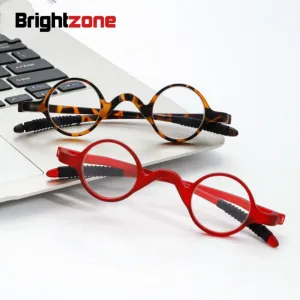 Brightzone Unisex Full Rim Round Tr 90 Hyperopic Reading Glasses 3232