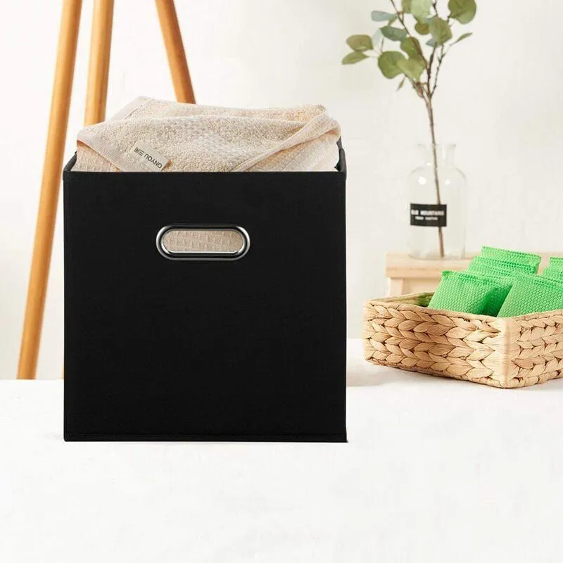 Collapsible Storage Box With Handles