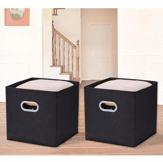 Collapsible Storage Box With Handles