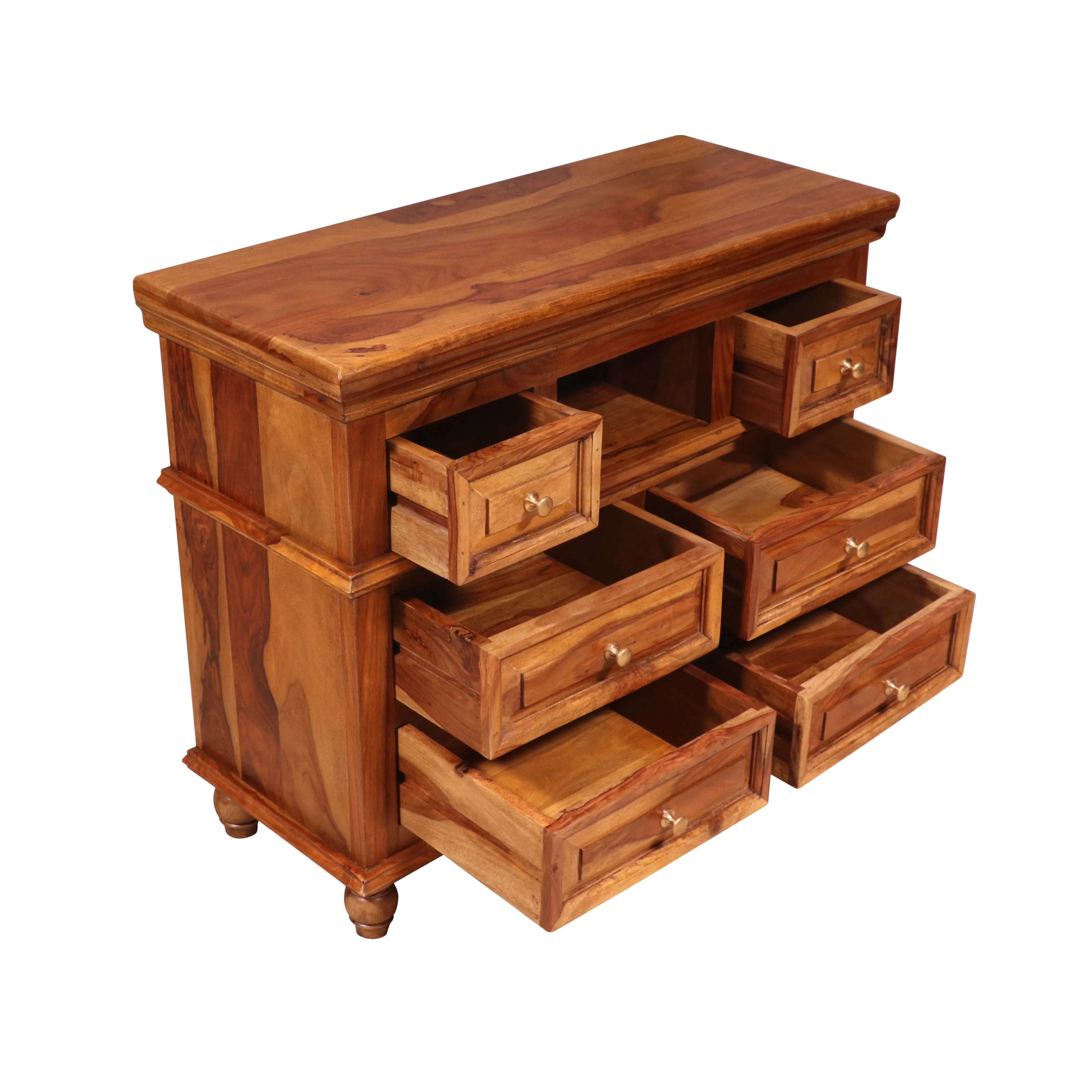 Compact Sheesham wood 2  4 Drawer's Chest