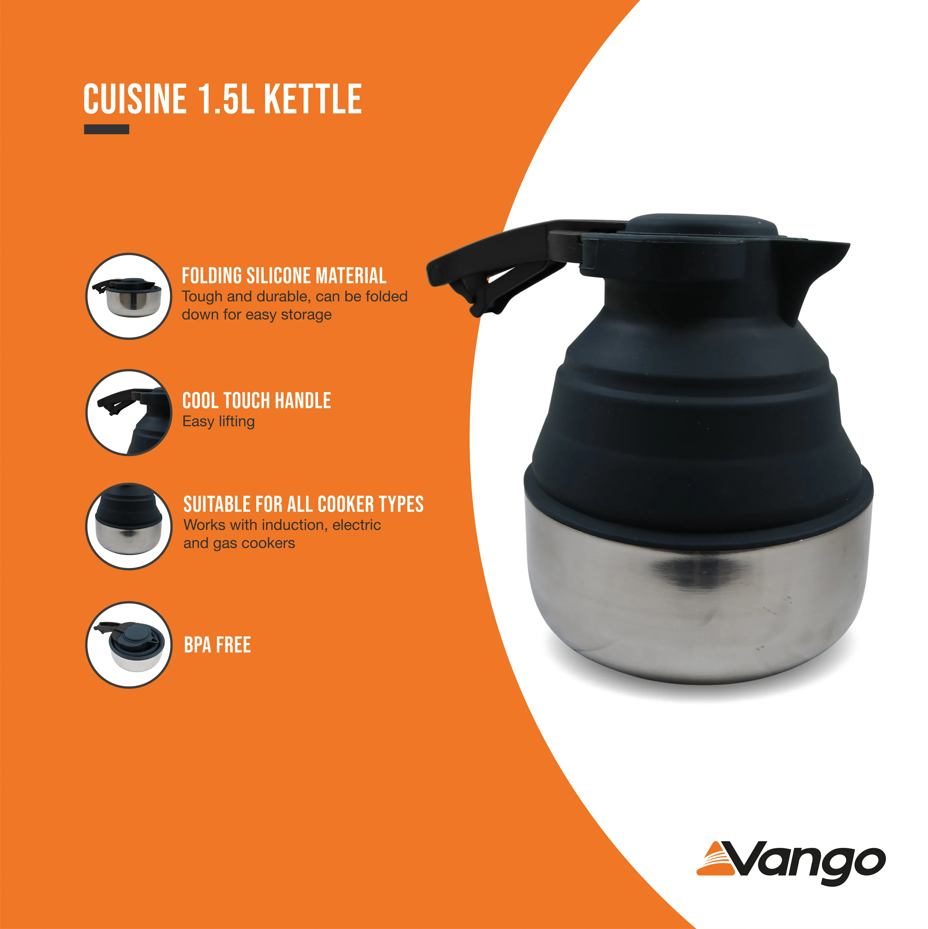 Cuisine 1.5L Kettle