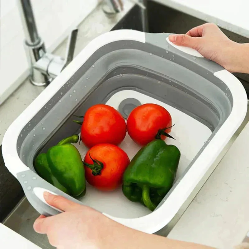 Cutting Board With Vegetable Washer