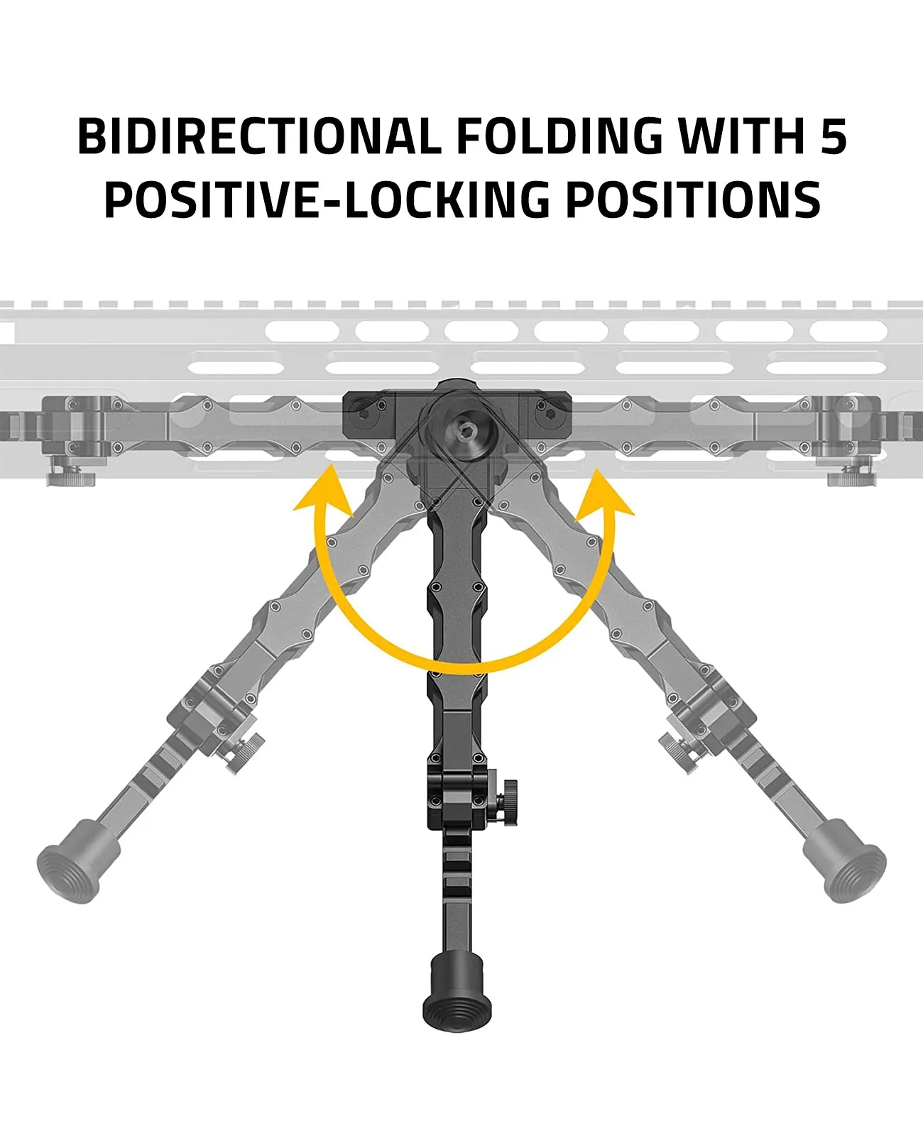 CVLIFE 7.5-9 Inches Rifle Bipod for M-Rail with Two Point Rifle Sling