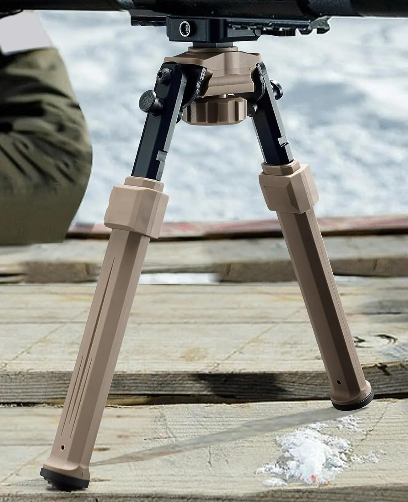 CVLIFE Bipod 7.5-10.6 Inches Quick Release Rifle Bipod for Picatinny Rail