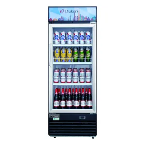 Dukers - DSM-12R, Commercial 25" 1 Glass Door Merchandiser Refrigerator 11.47cu.ft NSF