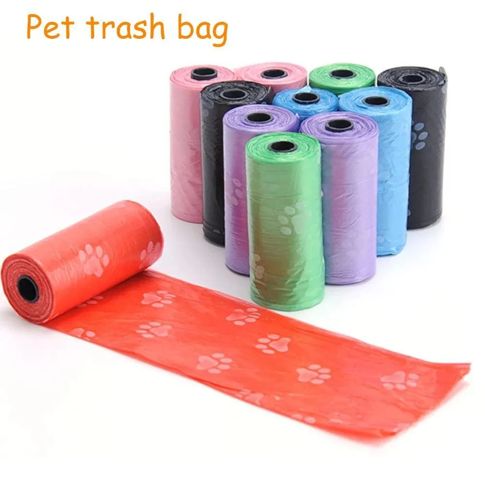 Eco-Friendly Paw Print Dog Poop Bags: Stylish Sustainable Waste Cleanup