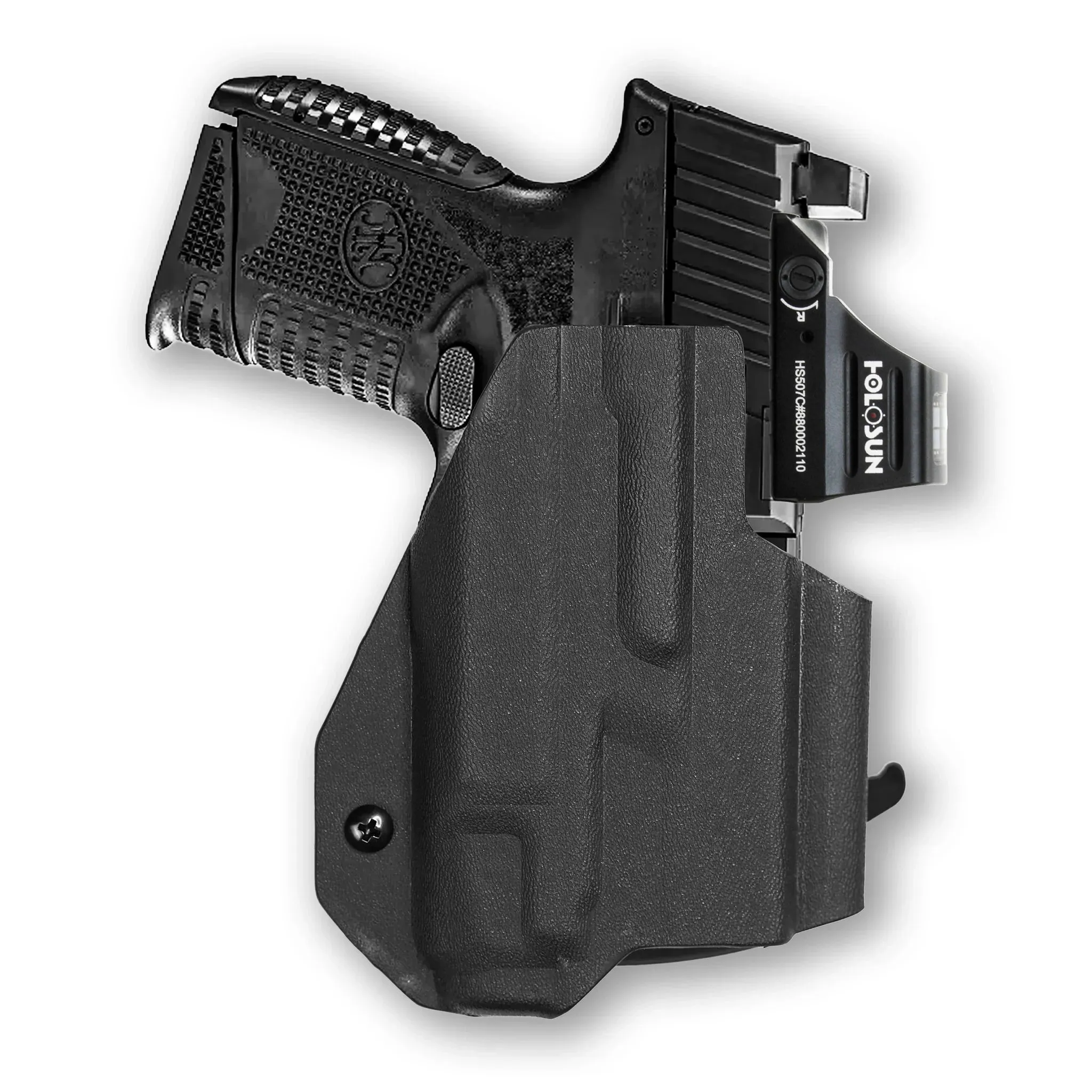 FN 509 Compact Tactical with Streamlight TLR-7/7A/7X Light Red Dot Optic Cut OWB Holster