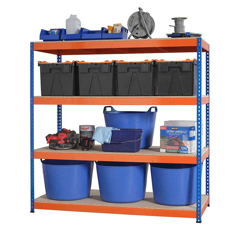 Heavy Duty Industrial Shelving Unit 4 Levels 2200mm High - Select Your Size | 400KG's UDL Per Shelf