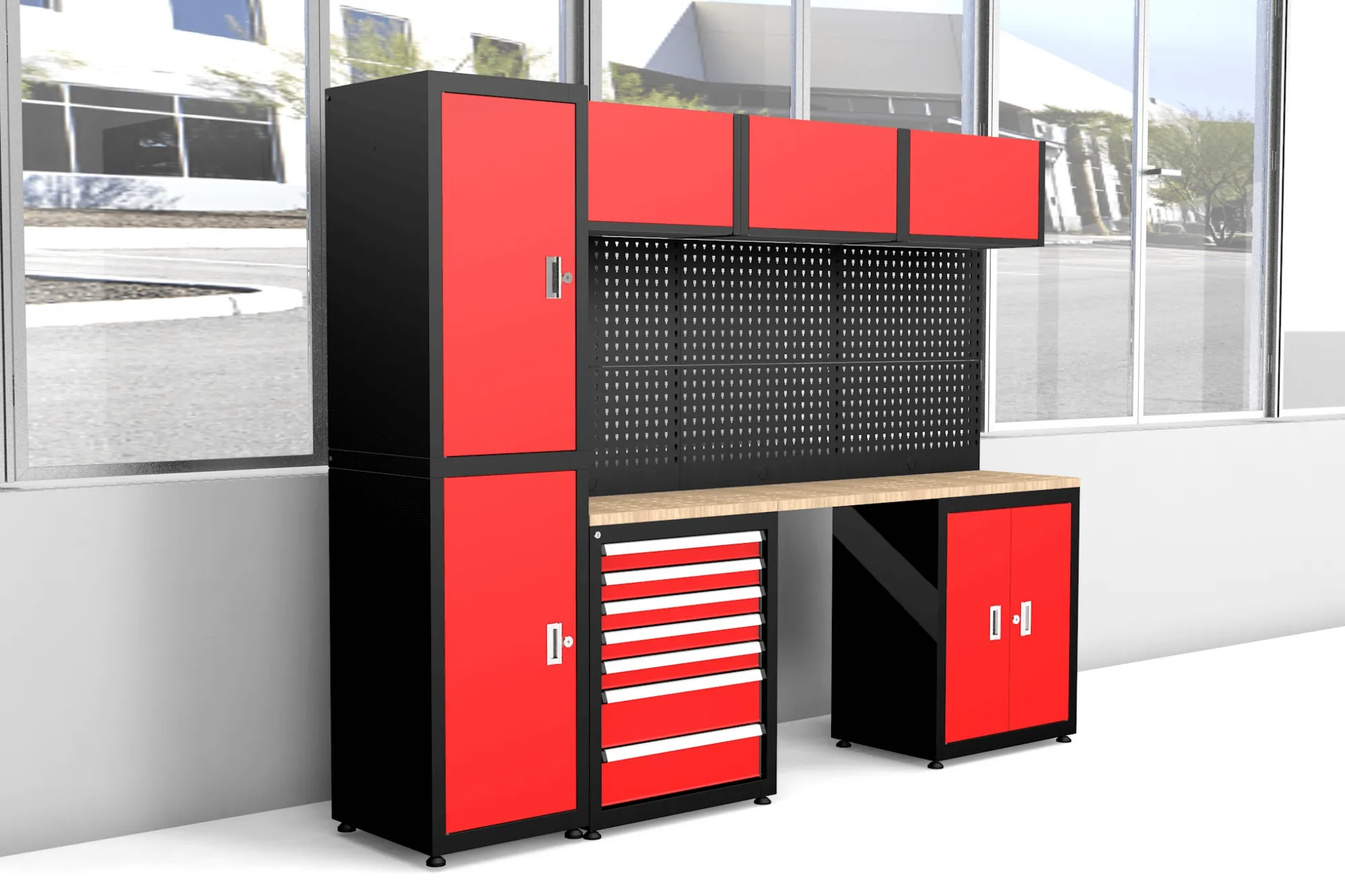 Heavy Duty Ready-to-assemble Steel Garage Storage System 108E