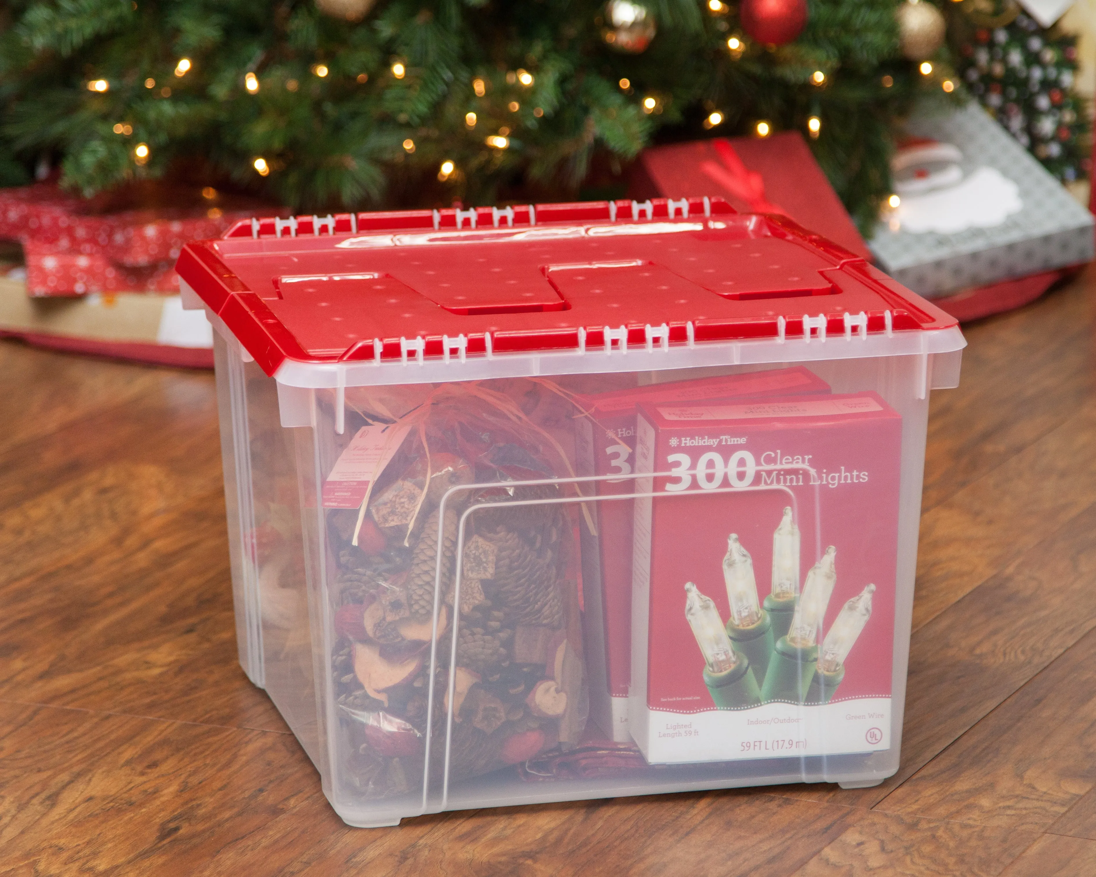 Holiday Ornament Wing-Lid Storage Box - 2 Pack