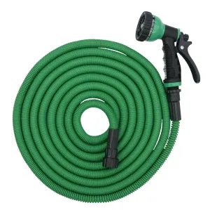 iLiving Patented Expandable Garden Hose - Heavy Duty Superior Strength, Extra Strong Brass Connectors, with 9 Spray Nozzle, Lightweight  ( 50 / 75 / 100 Feet )