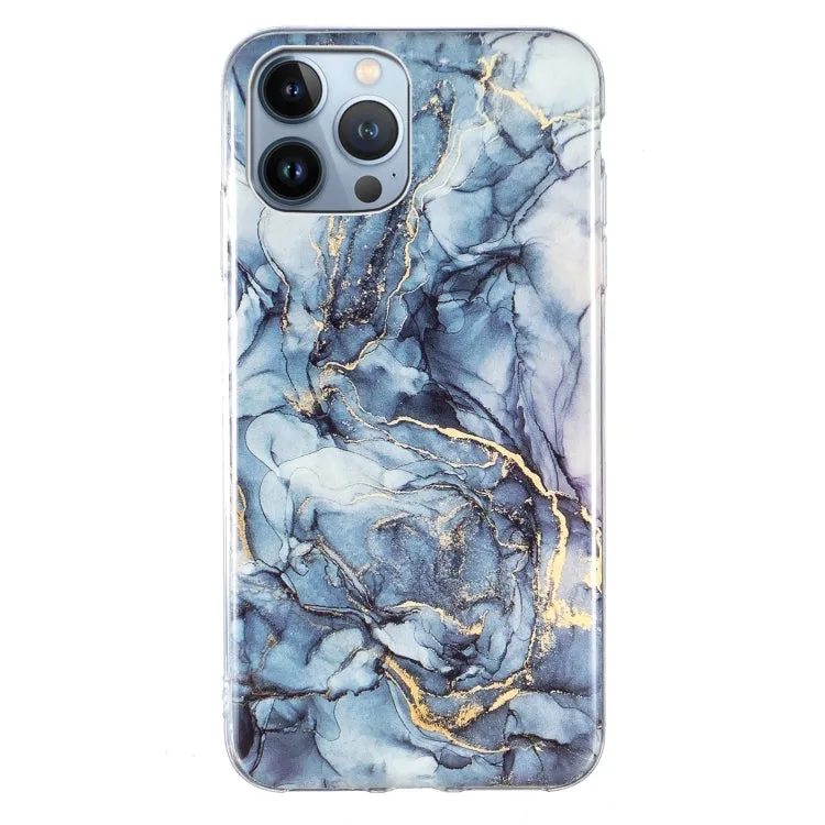 IMD Marble TPU Phone Case For iPhone 15 Pro Max