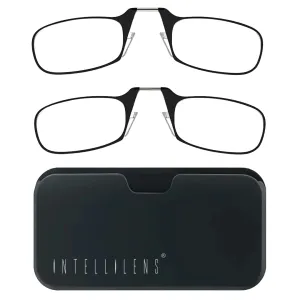 Intellilens Edge Reading Glasses (Pack of 2) For Men and Women (Black, 1.50)