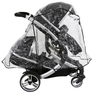 iSafe Tandem Raincover to Fit - Joolz Geo Studio Twin Tandem Stroller Mode