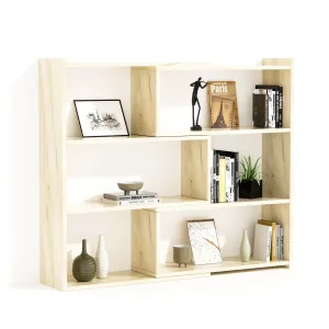 Kaboon 4-Tier Shelving Unit--Oak