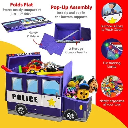 Kids Foldable Storage Box - Police Design