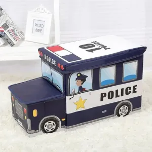 Kids Foldable Storage Box - Police Design